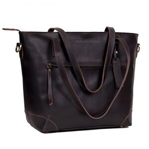 Montana Hudson Harper Leather Zip Tote